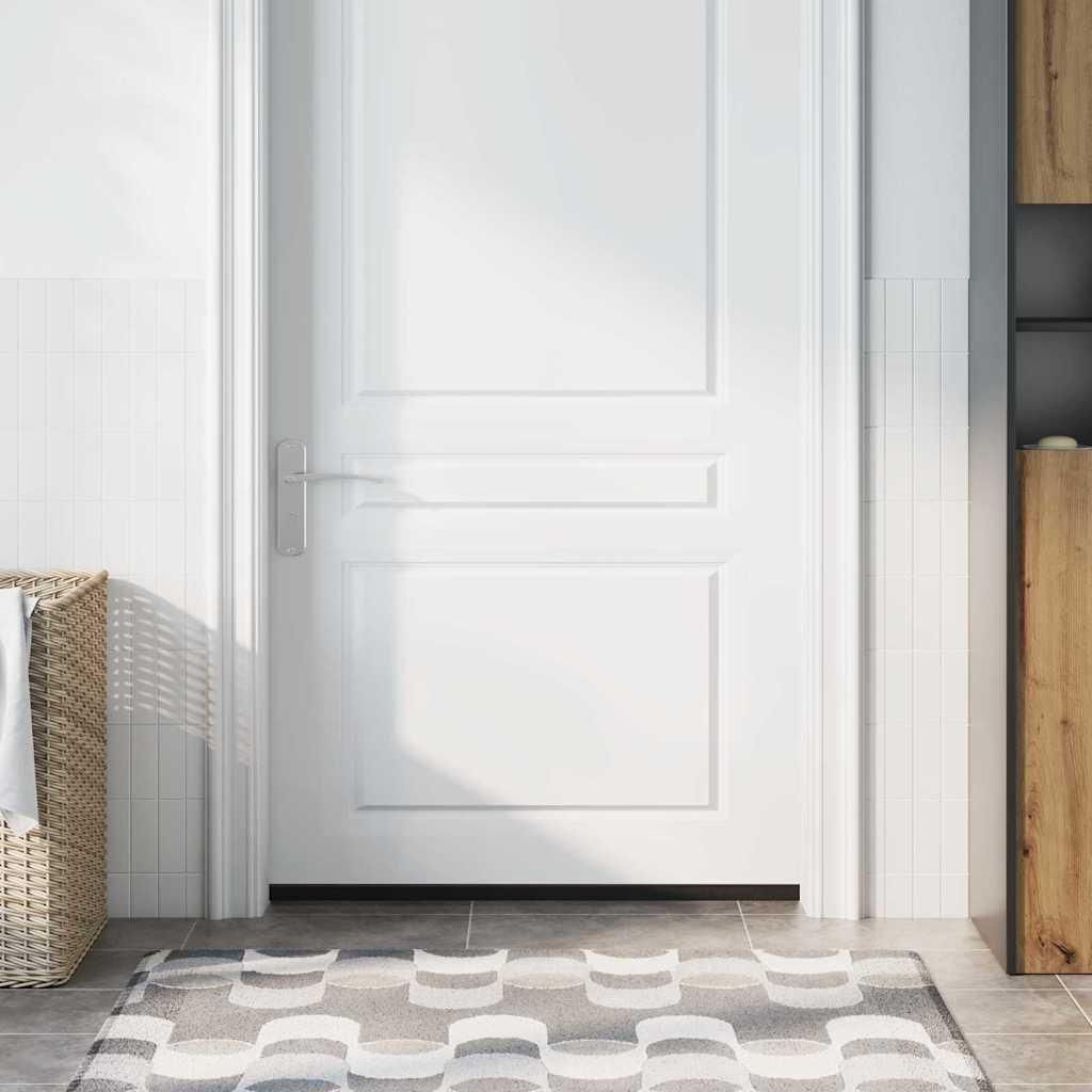 Selbstklebende Türbürstendichtungen 6 pcs Braun 100 cm