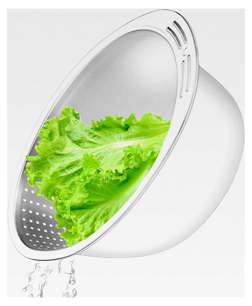 Edelstahl-Reiswascher, Reiswaschsieb - Haushalts-Reiswaschkorb - Präzisions-Reiswaschsieb für Reis und Nudeln