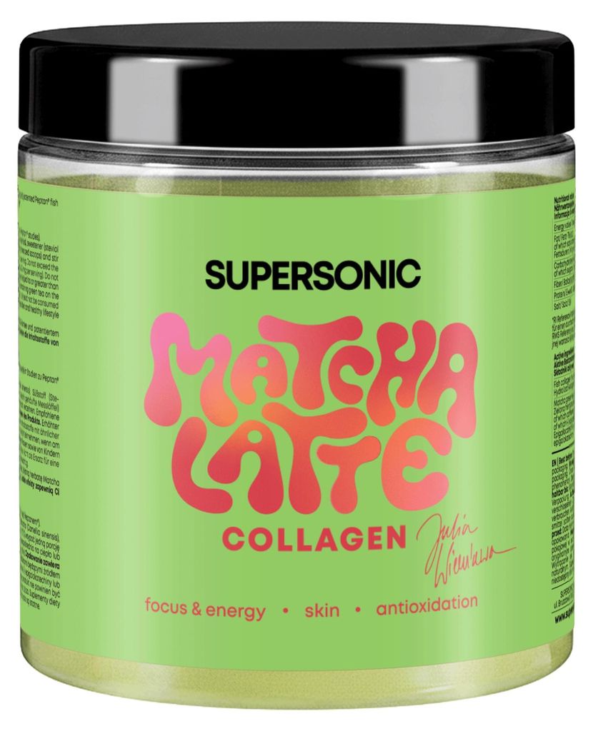Supersonic Matcha Latte Collagen Klasyczna 280 g z Zdjęcie produktu 