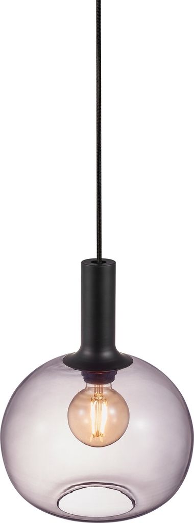 Alton Hängelampe Ø 25 cm Glas Grau