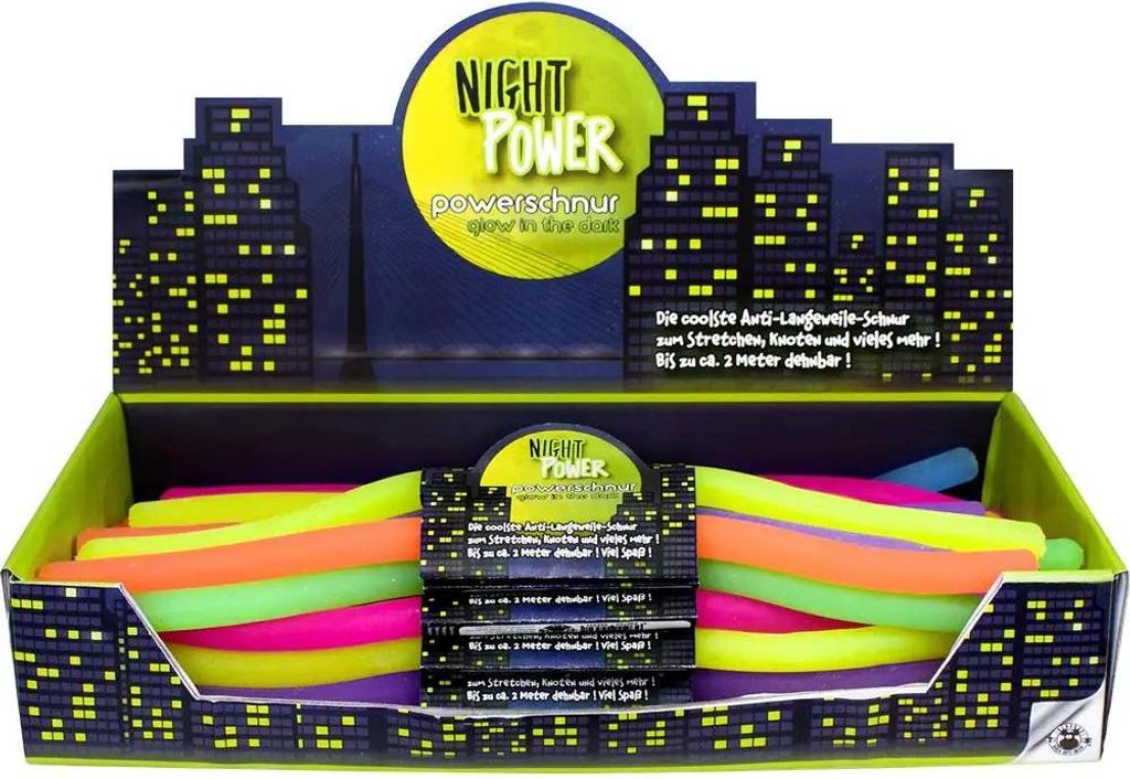 TRENDHAUS 945341 Quetschfigur Powerschnur glow in the dar Obrázok produktu 