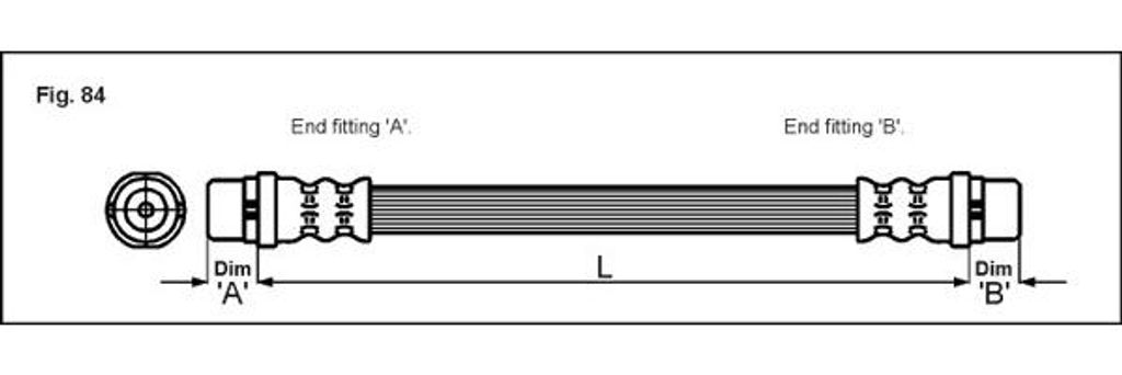 METZGER 4114794 Bremsschlauch für AUDI A8 (4D2, 4D8)