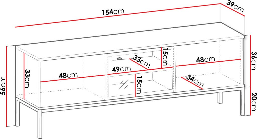 MIRJAN24 TV-Lowboard Sento RTV145, TV-Tisch mit Produktbild 7