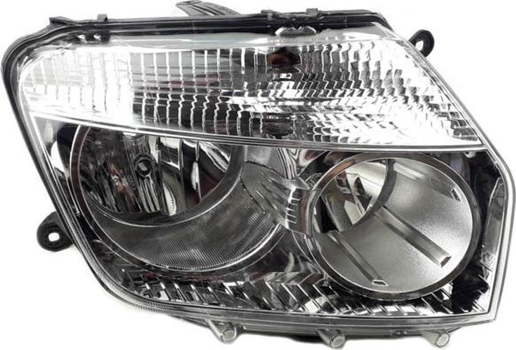 Dacia Duster rechter Scheinwerfer, mit Chromspiegel, Facelift, Phase 2 | 2010-2014