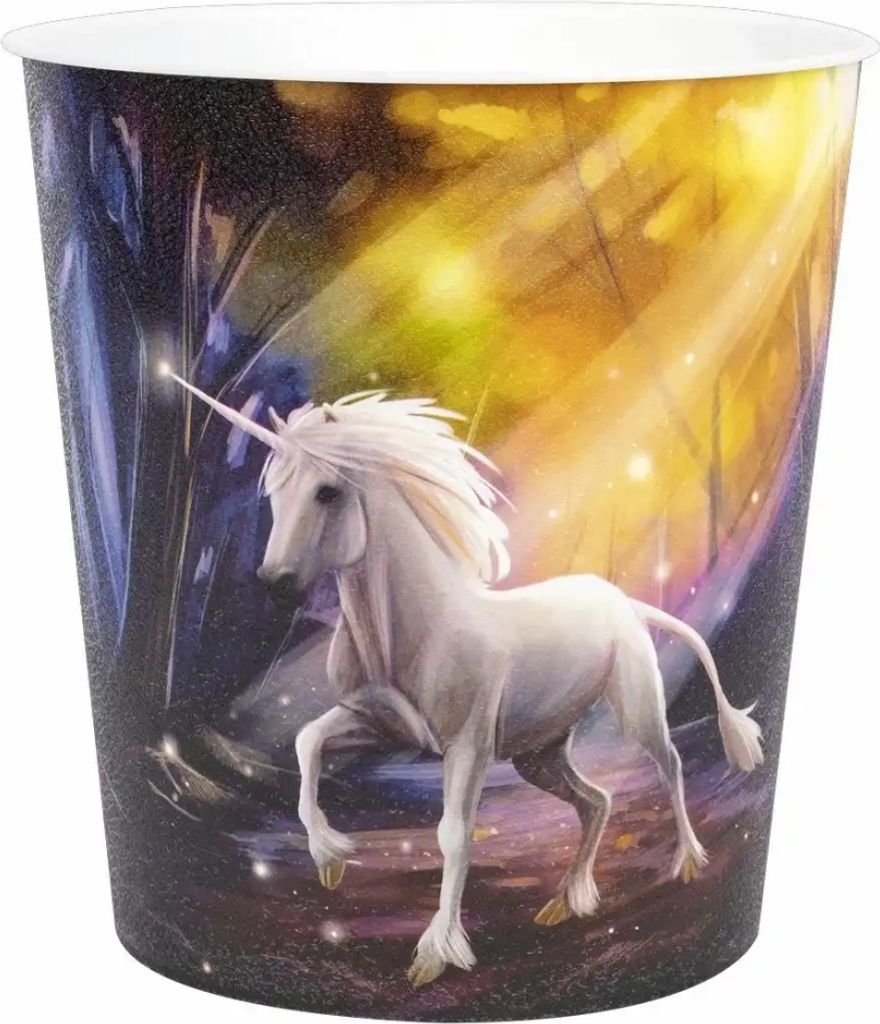 Idena Papierkorb aus PP  9 Liter Einhorn Produktbild 