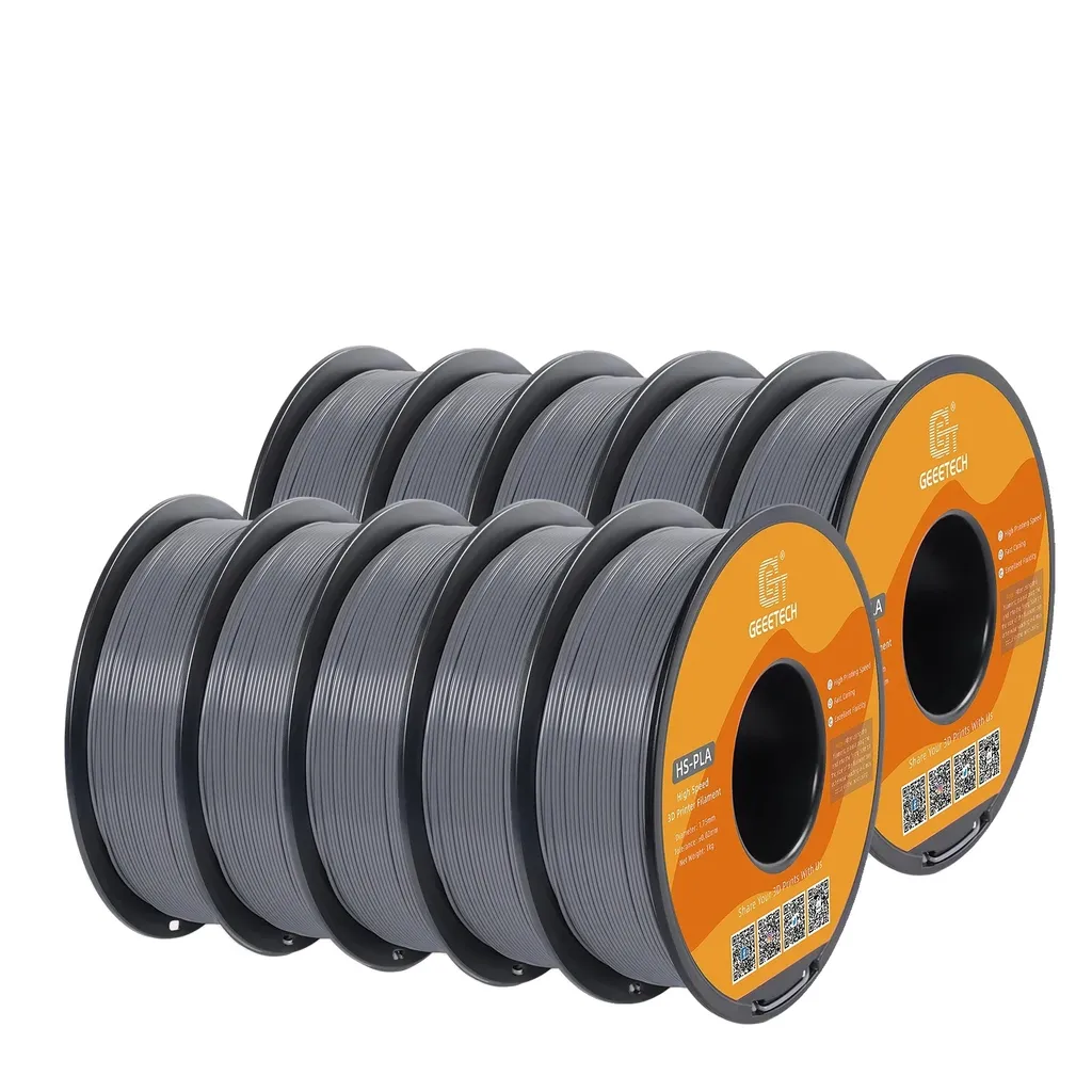 Recharge filament impression 3D PLA gris 1.75mm 10kg grande capacité