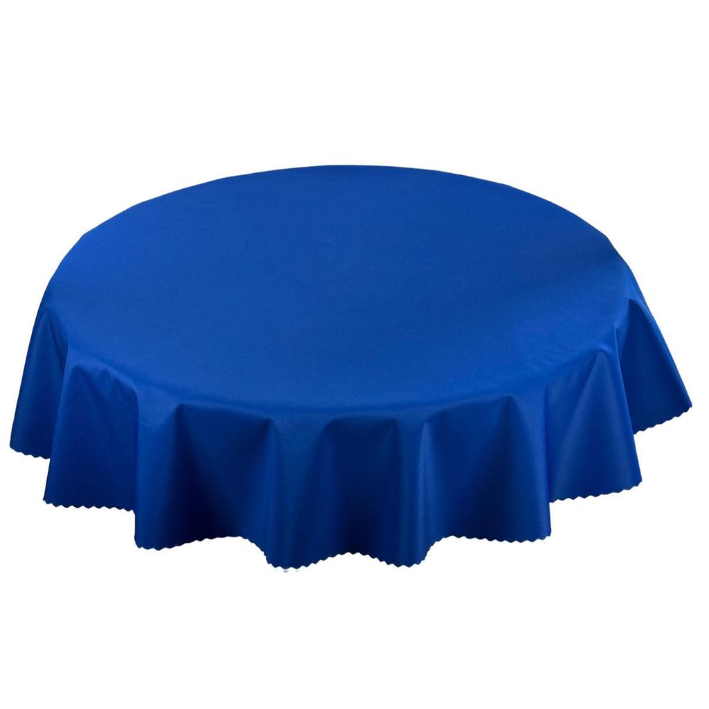 Gartentischdecke Wasserdichte Polyester Blau Rund 120 cm