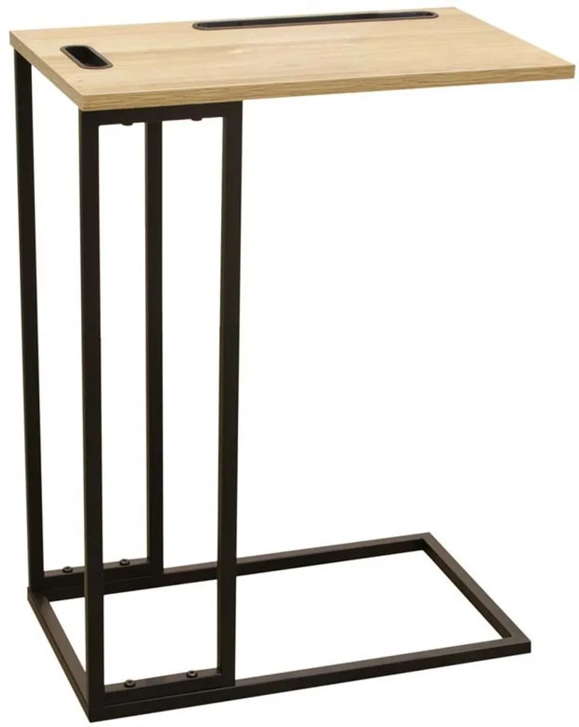 Bout de Canapé avec Support Tablette Intégré - Table de Salon Design Slim - 7