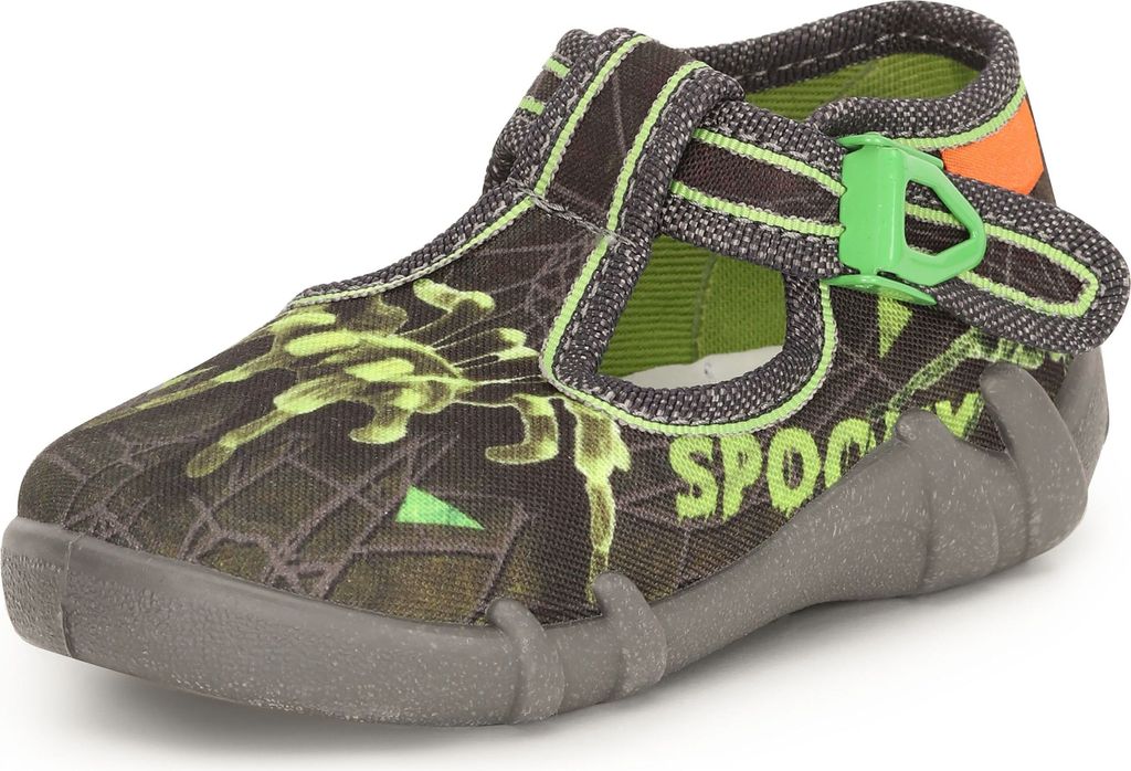 Ladeheid Kinder Mädchen Jungen Hausschuhe Schlapfen LARB001 (Aschgrau Spooky, 19)