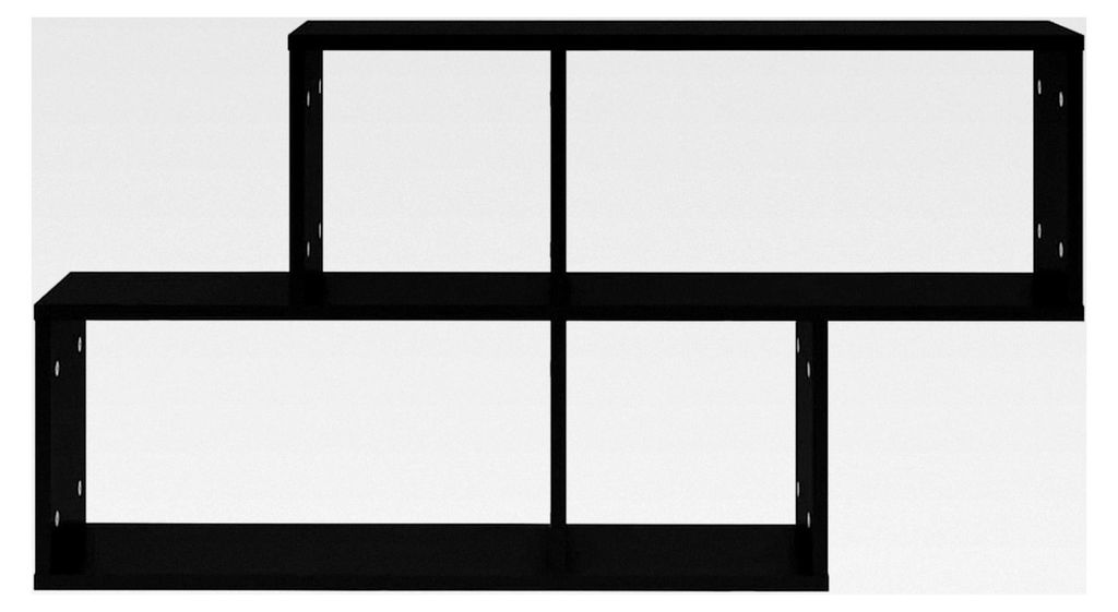 Wandregal, Würfelregal 100x18x53 cm Holzwerkstoff, stabil und robust, einfache Montage, für Wohnzimmer, Schlafzimmer, Kinderzimmer