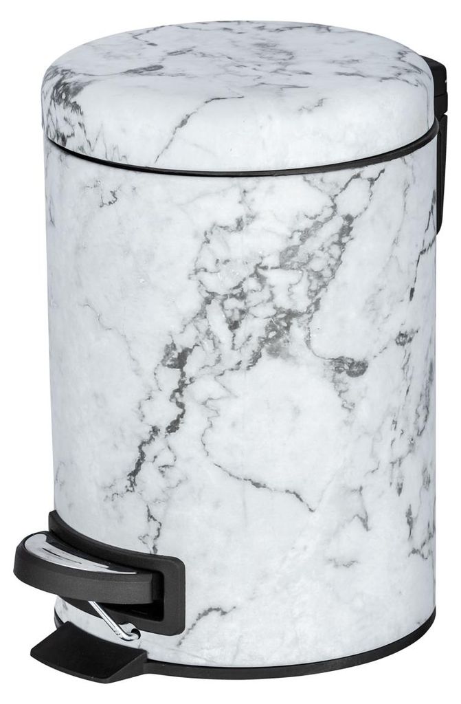 WENKO cosmetische afvalemmer Onyx, metaal, 17 x 25 x 22,5 Productafbeelding 
