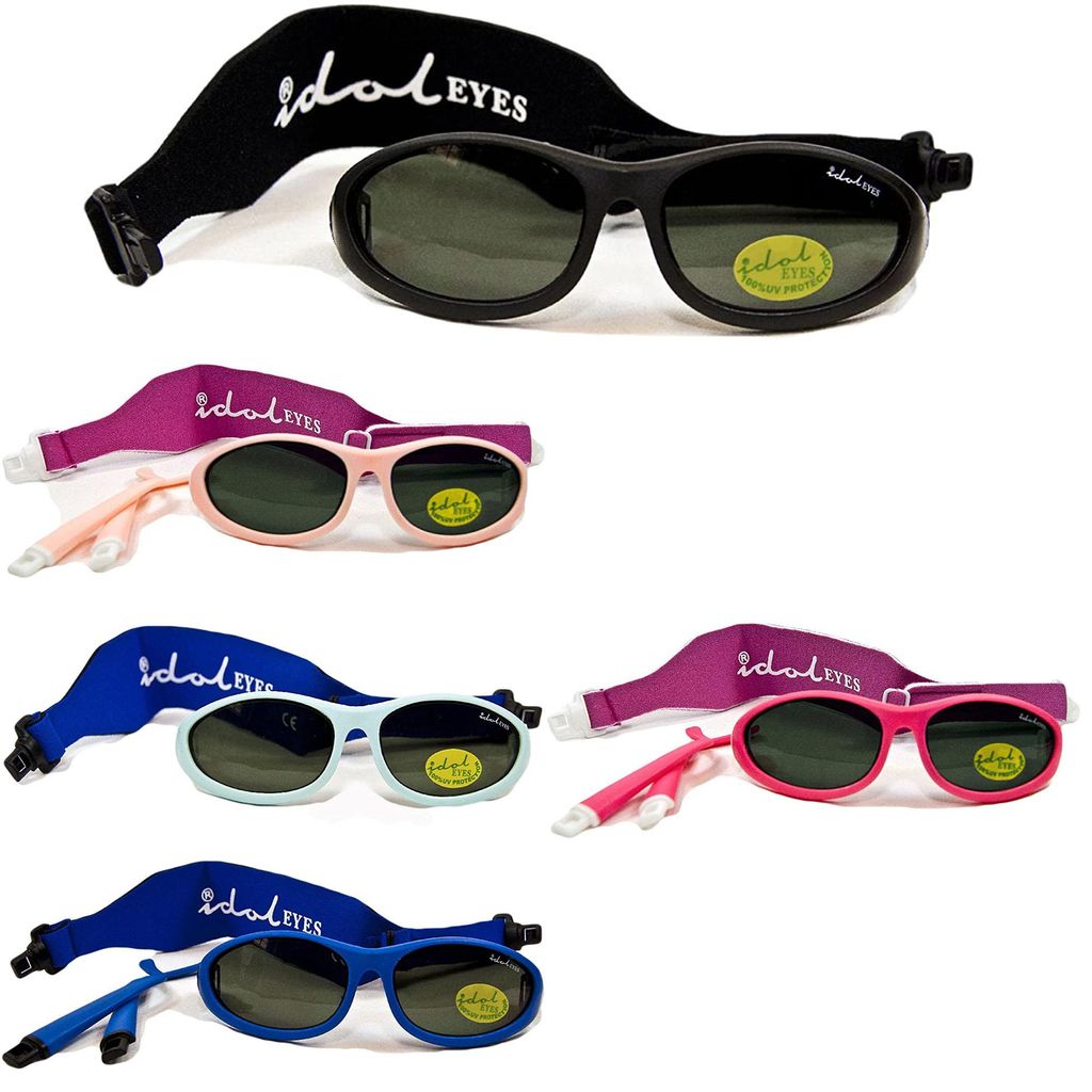 Baby Sonnenbrille Idol Eyes, Farbe:blau, Modell:ohne Bügel Produktbild 