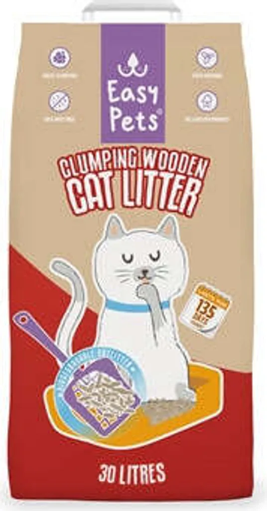 Easypets Wood Pellet: Lettiera ad Alto Assorbimento per Gatti