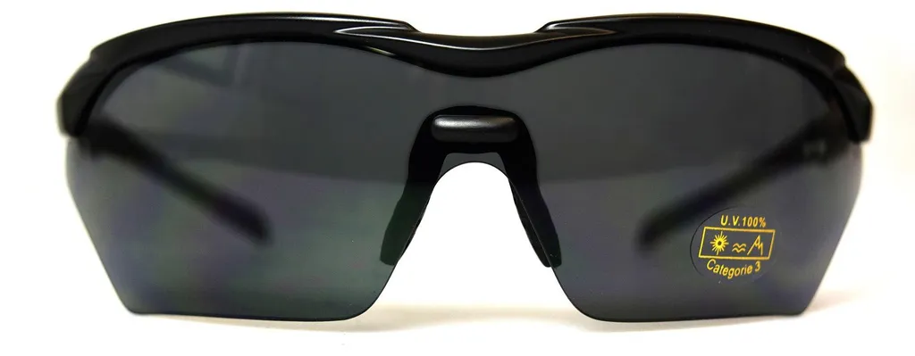 Lunettes VWP noir-fumée vision sport avec objectif clair interchangeable