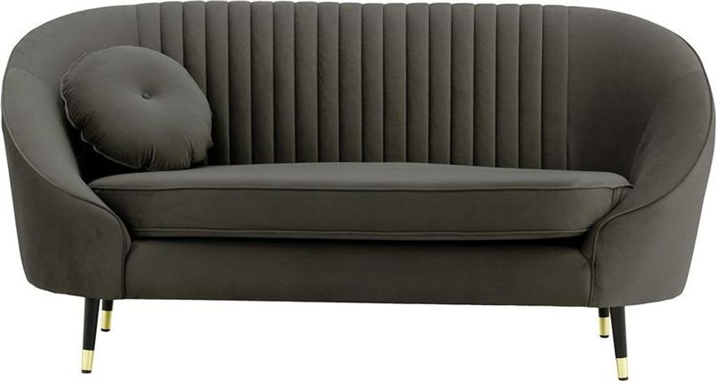 Zweisitzer-Sofa Kooper mit Ziernähten-Velluto 19-brass