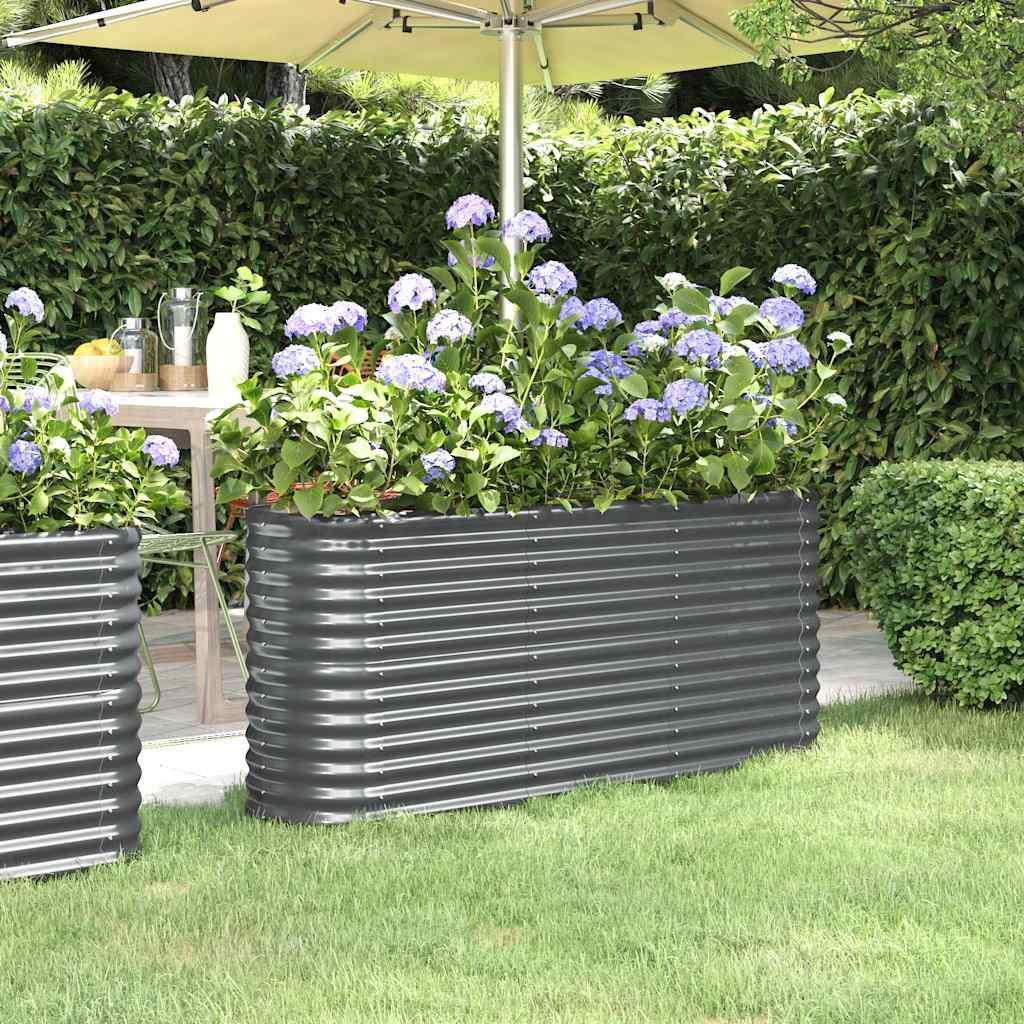 VidaXL Vyvýšený záhon z pozinkovanej ocele 152 x 40 x 68 Obrázok produktu 