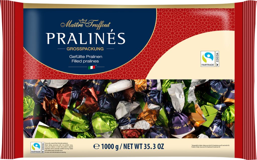 Maitre Truffout Pralinen Milchschokolade Mix Produktbild 