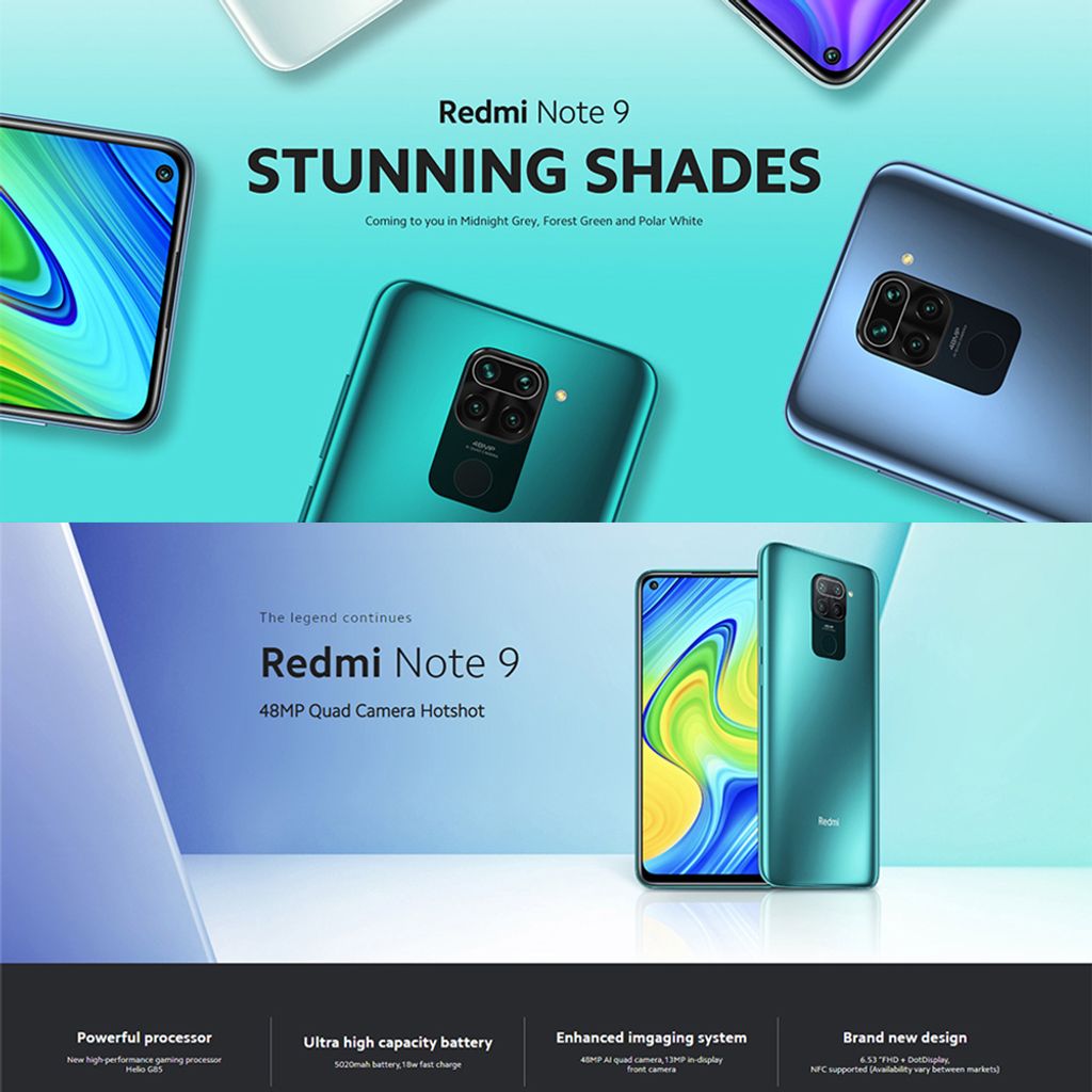 Xiaomi Redmi Note 9 3GB+64GB midnight grey Produktbild 22