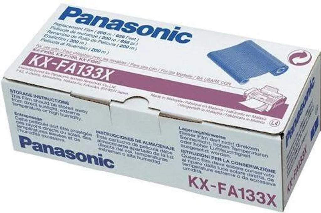 Panasonic KX-FA133X Film TTR Original Haute Densité pour Fax de Bureau