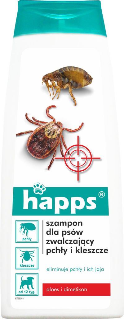 Happs shampoo antipulci e antizecche per cani 250ml - Happs Immagine del prodotto 