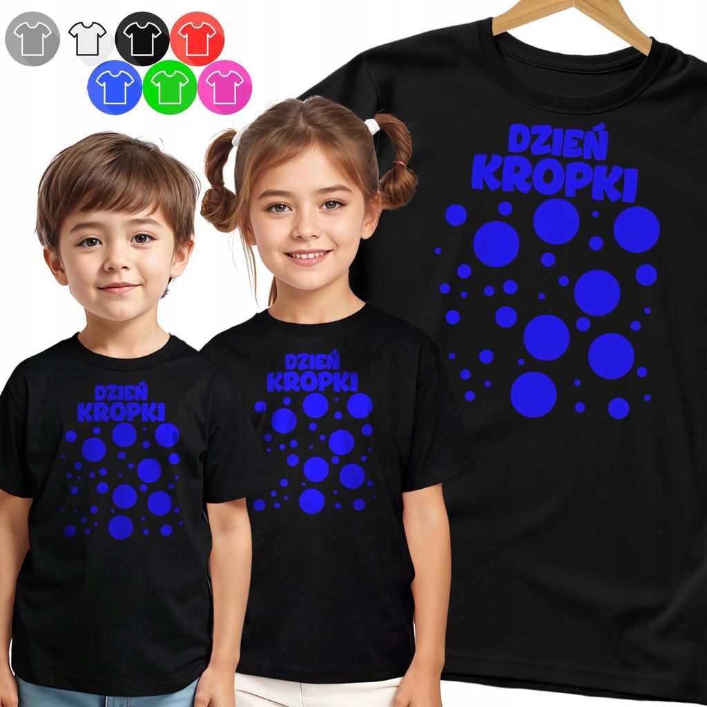 Kinder-T-Shirt - Daytime Dots Blau - 146 L