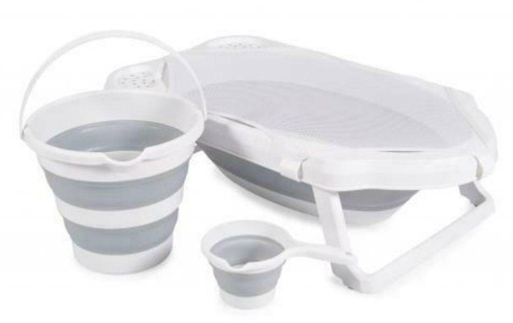 Detský skladací kúpací set Hawai - sivý Obrázok produktu 