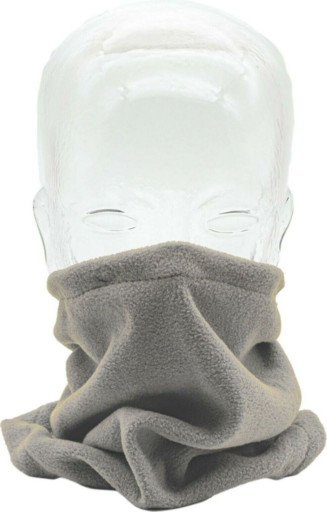 Multifunktionstuch Halstuch Beige Schlauchschal Rundschal Mundschutz Nasenschutz Tuch Maske Mütze Fleece