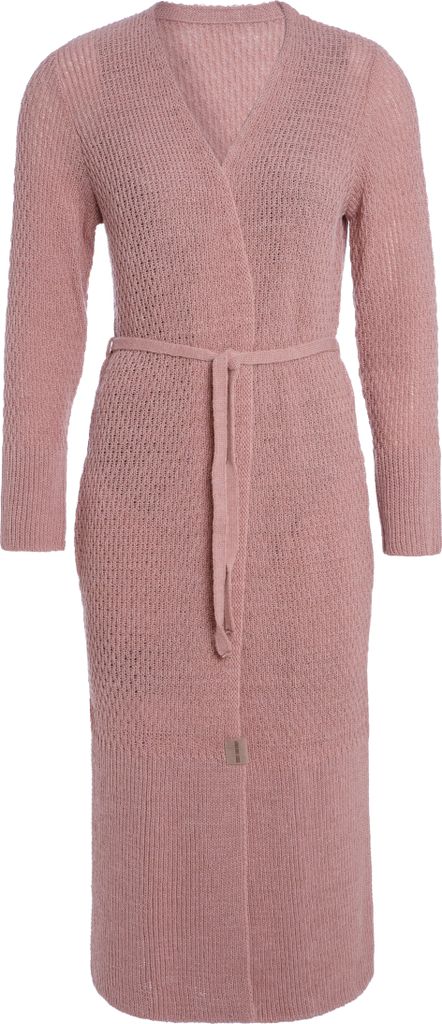 Knit Factory Gina Lange Strickjacke - Alt Rosa - 40/42