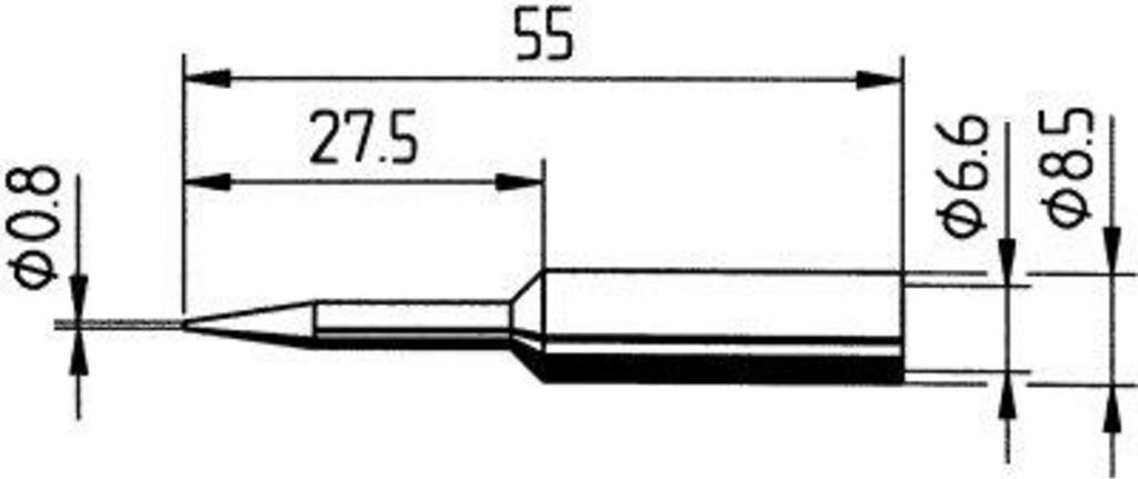 ERSA Lötspitze Bleistiftspitz 0,8 mm Verläng.