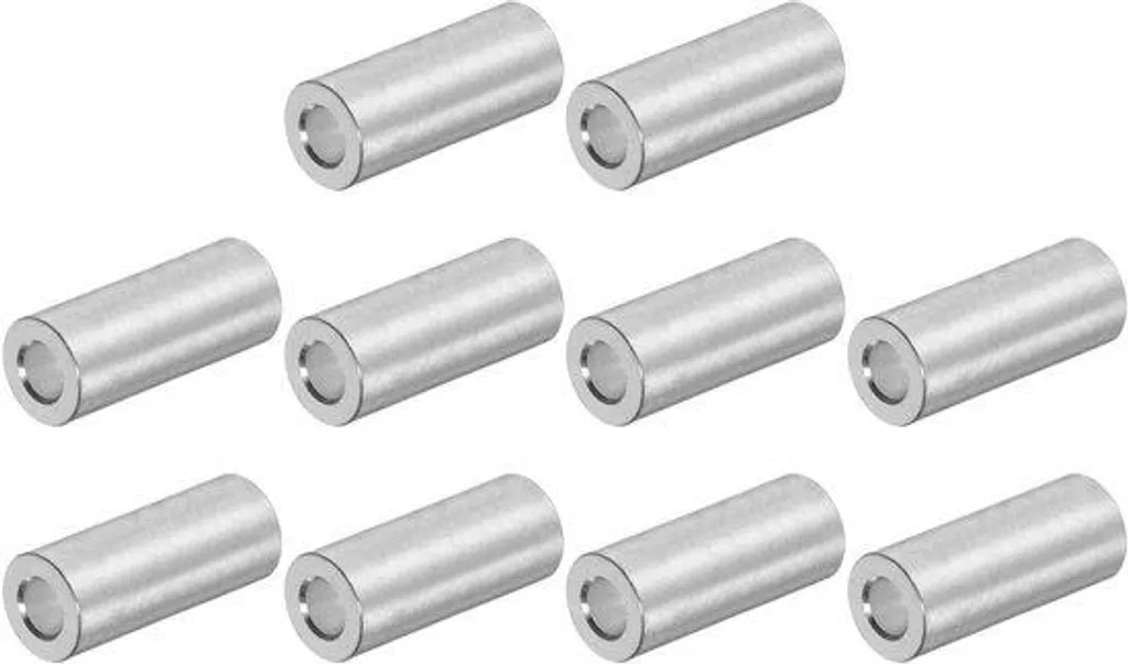 Entretoises Aluminium 10 pièces - Diamètre 10mm et Alésage 5mm Robuste