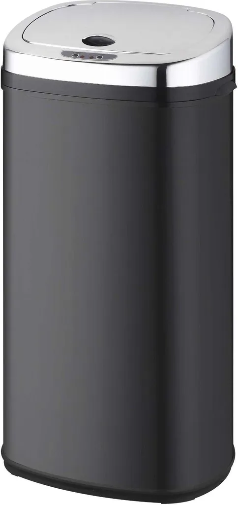 Poubelle 42L Inox Noir avec Capteur Infrarouge Intelligent Kitchen Move