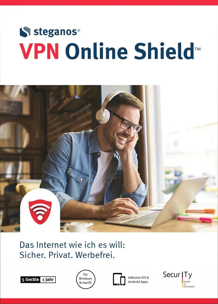 Logiciel VPN Online Shield Steganos / Multi-dispositifs / Licence 12 Mois