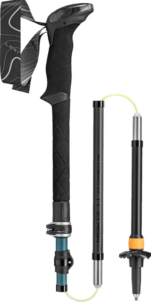 Bâtons de marche pliables en carbone Makalu FX vert noir - 2