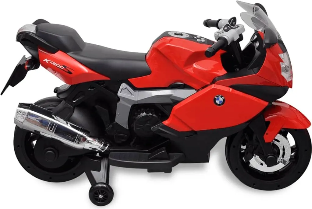 Moto électrique enfant BMW 283 Rouge 6 V : Idéal pour jouer en extérieur