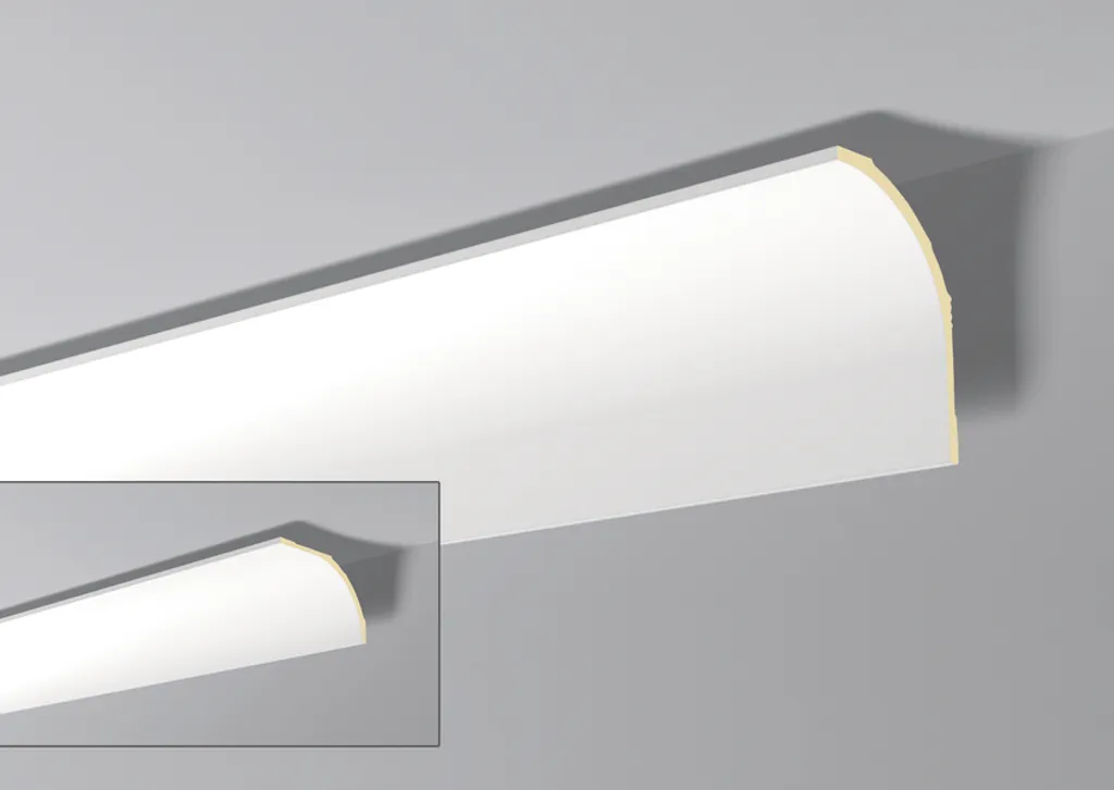 Corniche décorative ARSTYL AD23 NMC en polyuréthane pour LED - 2 mètres - 12