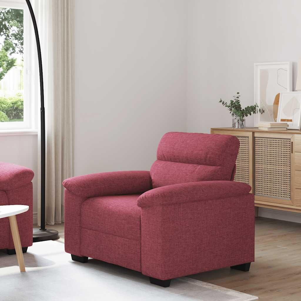 vidaXL Sessel Weinrot 100x81x84 cm Stoff Couchgarnituren