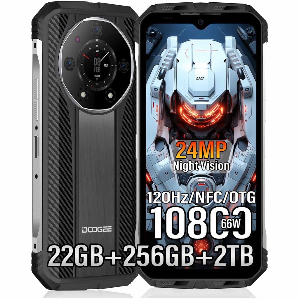 DOOGEE S110 Outdoor Handy Ohne Vertrag Helio G99 22GB+256GB Produktbild 