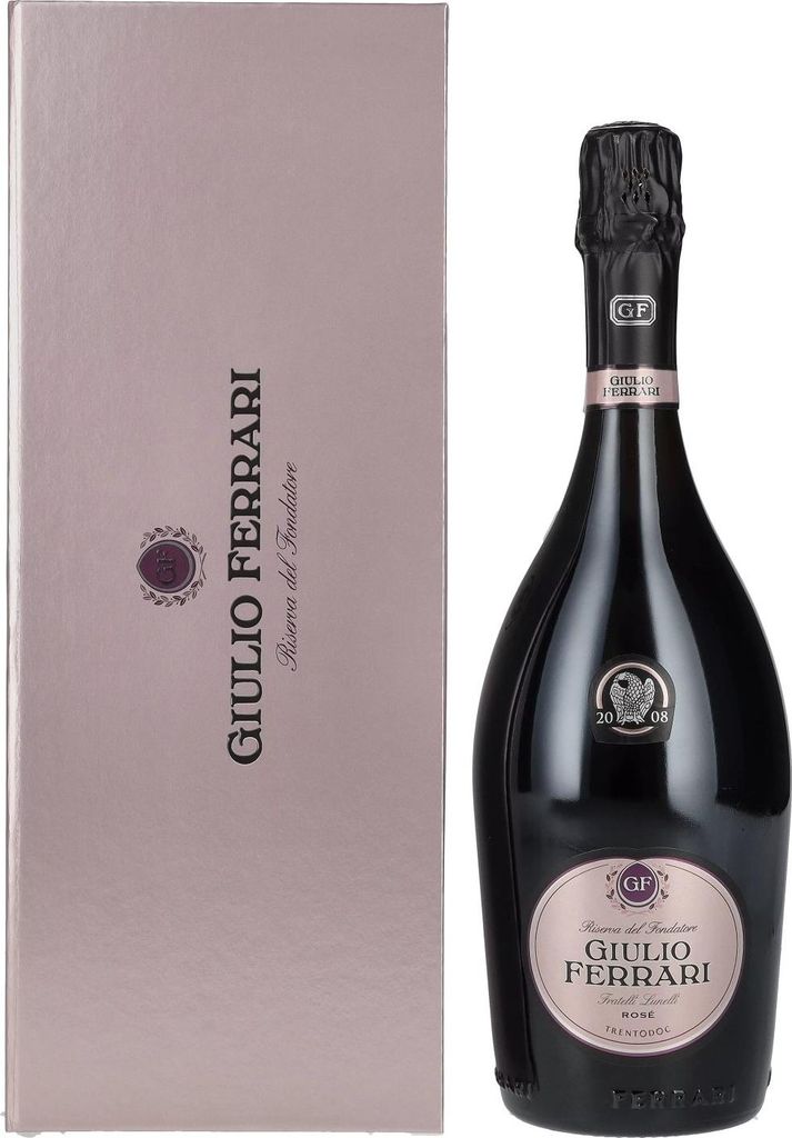 Ferrari GIULIO FERRARI ROSÉ Trento DOC 2008 12,5% Vol. 0,75l in Geschenkbox
