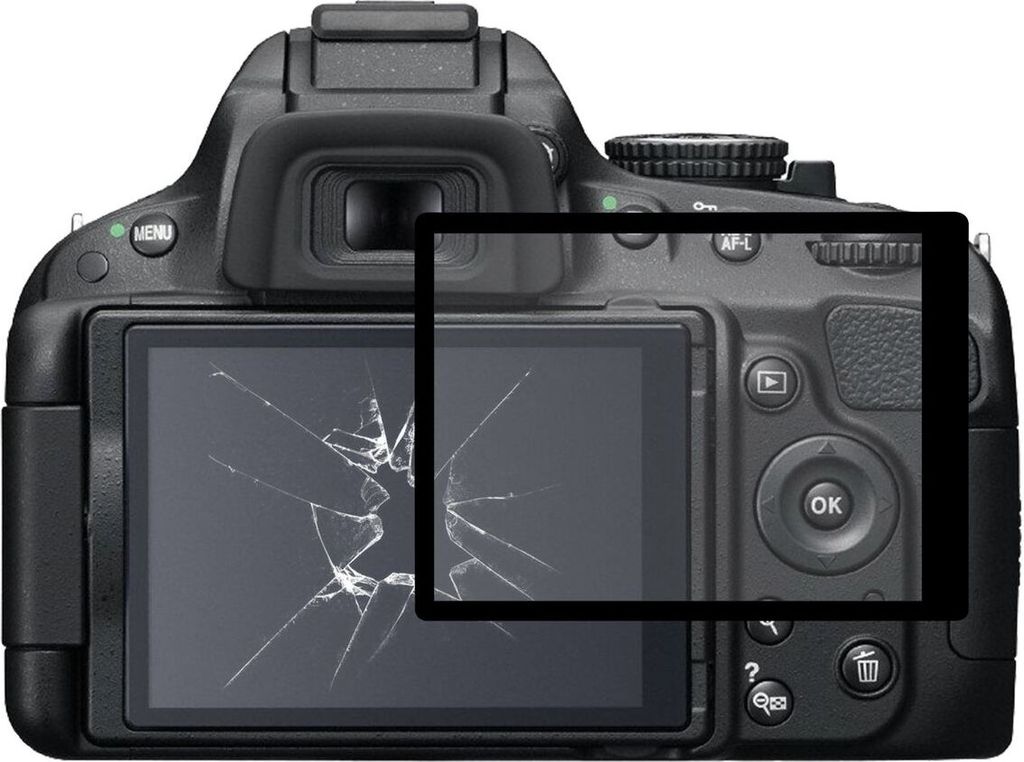 Schutzfolie für Canon Nikon Folie Anti-Shock 9H Displayschutz Displayfolie, Größe:Nikon D5100