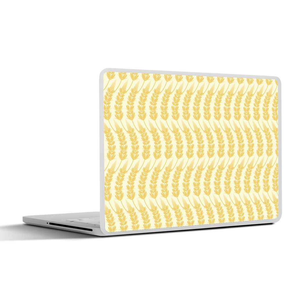 MuchoWow Laptop Aufkleber Sticker Cover Müsli - Muster - Wellen 25x18 cm - Laptop-Deko