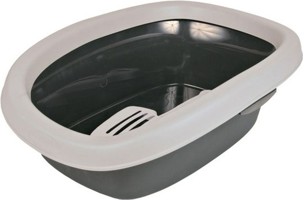 Trixie Katzentoilette Carlo 1 - grau/hellgrau Produktbild 