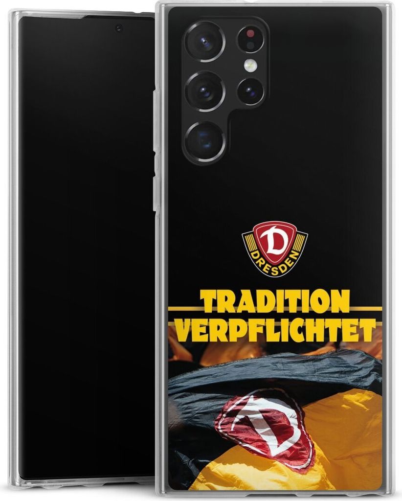 DeinDesign Handyhülle für Samsung Galaxy S22 Ultra Silikon Hülle Case Smartphone Schutzhülle Fanartikel SG Dynamo Dresden SGD