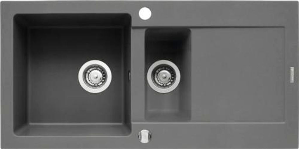 Granit Küchenspüle Pyramis MIDO (100x50) 1 1/2B 1D grau