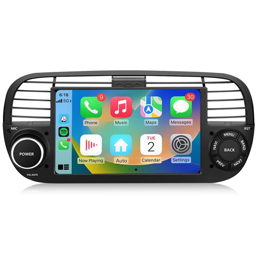 Autoradio Android 7'' 64GB per Fiat 500/500C (2007-2015) Immagine del prodotto 
