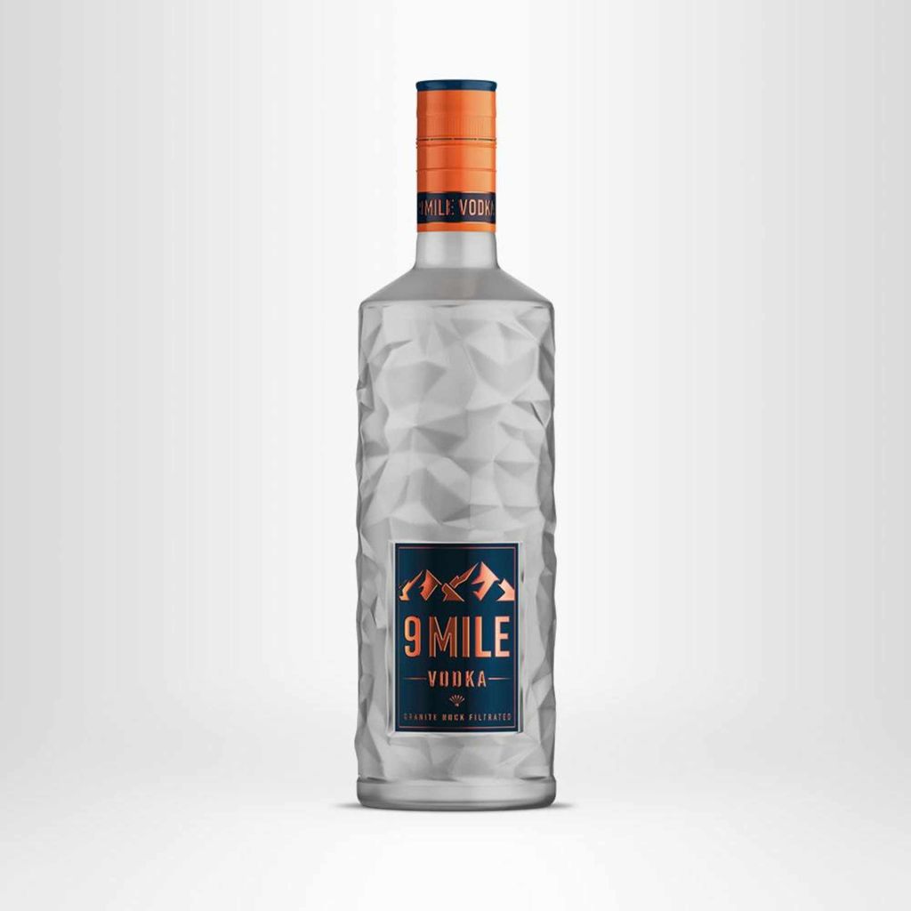 9 Mile Vodka mit LED Beleuchtung | 37,5 % vol | 0,7l Produktbild 5