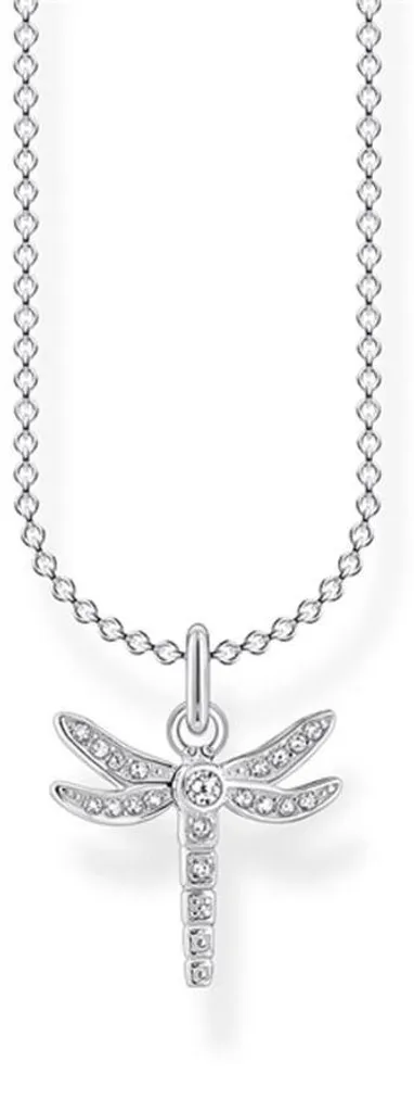 Chaîne Argent avec Pendentif Libellule Ciselée - Finition Brillante - 3