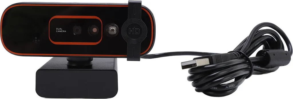 Webcam Full HD pour PC avec reconnaissance faciale et microphone privé