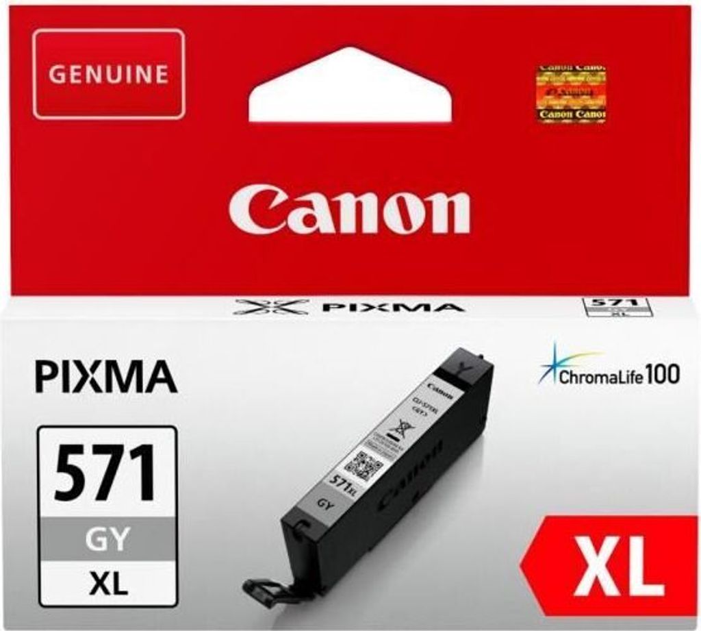 Cartuccia d'inchiostro, Canon CLI-571GY XL, grigio, alta Immagine del prodotto 