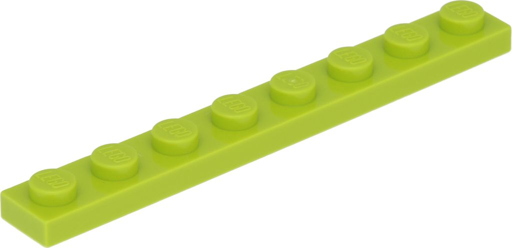 Lego 1x8 Platte 3460 - 50 Stück Lime