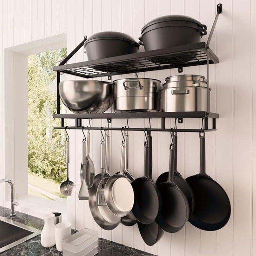 Küchenregal Organizer 25x75x64cm Edelstahl
